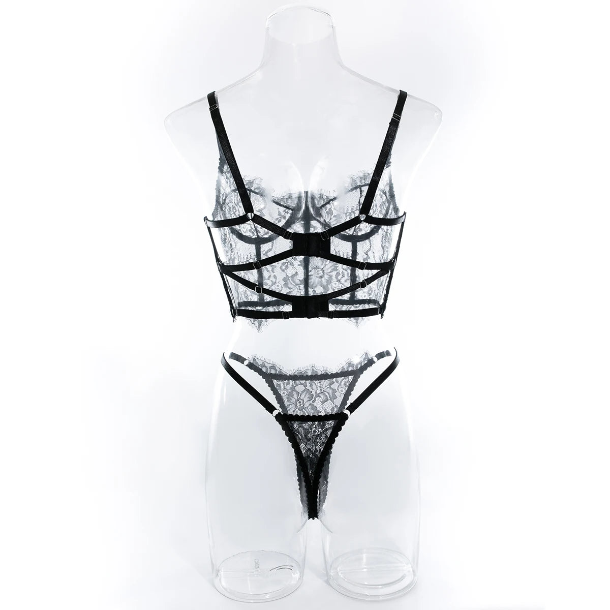 Krasapt Floral Lace Lingerie Set - Bra and Briefs